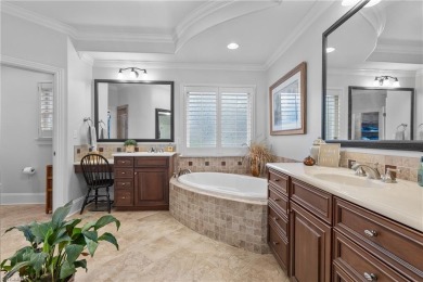 This corner lot home, built by award winning builder Alan on Oak Valley Golf Club in North Carolina - for sale on GolfHomes.com, golf home, golf lot