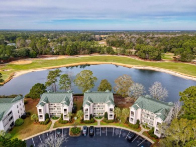 WOW! What a view! This 3rd floor True Blue II end condo offers on  in South Carolina - for sale on GolfHomes.com, golf home, golf lot