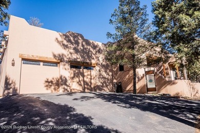 Southwest elegance meets resort living in this Santa Fe style on Alto Lakes Golf and Country Club in New Mexico - for sale on GolfHomes.com, golf home, golf lot