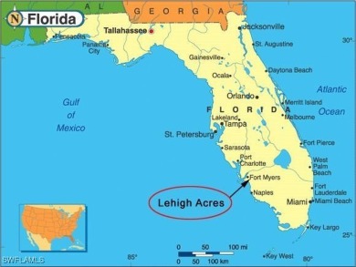 This spacious half-acre lot is located in the rapidly growing on Lehigh Resort Club in Florida - for sale on GolfHomes.com, golf home, golf lot