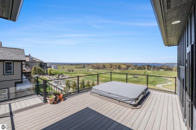 Private Luxury Estate with Panoramic Bay Views in Gated on Lochen Heath Golf Course in Michigan - for sale on GolfHomes.com, golf home, golf lot