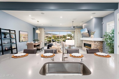 Mountain Views, Golf Course View, Pool, Fire-pit, Outdoor on Verrado Golf Club - Victory in Arizona - for sale on GolfHomes.com, golf home, golf lot