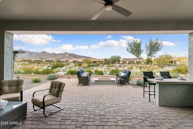 Mountain Views, Golf Course View, Pool, Fire-pit, Outdoor on Verrado Golf Club - Victory in Arizona - for sale on GolfHomes.com, golf home, golf lot