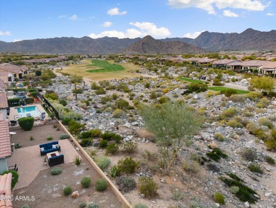 Mountain Views, Golf Course View, Pool, Fire-pit, Outdoor on Verrado Golf Club - Victory in Arizona - for sale on GolfHomes.com, golf home, golf lot