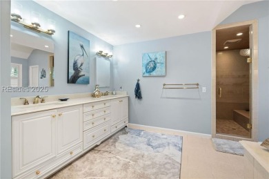 Stunning home providing wonderful privacy in the highly on Sea Pines Country Club in South Carolina - for sale on GolfHomes.com, golf home, golf lot