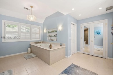 Stunning home providing wonderful privacy in the highly on Sea Pines Country Club in South Carolina - for sale on GolfHomes.com, golf home, golf lot