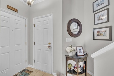 As you enter your new home nestled between the 15th and 16th on Hedingham Golf and Athletic Club in North Carolina - for sale on GolfHomes.com, golf home, golf lot