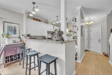 As you enter your new home nestled between the 15th and 16th on Hedingham Golf and Athletic Club in North Carolina - for sale on GolfHomes.com, golf home, golf lot