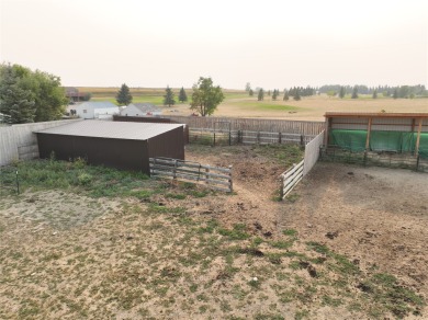 Located just outside Fairfield, Montana, this beautiful home on Harvest Hills Golf Course in Montana - for sale on GolfHomes.com, golf home, golf lot