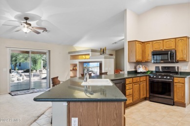 MUST SEE! Well cared, expanded Topaz model with modified floor on Tuscany Falls At Pebble Creek in Arizona - for sale on GolfHomes.com, golf home, golf lot