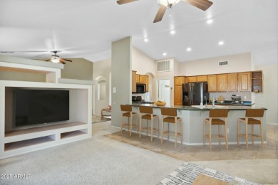 MUST SEE! Well cared, expanded Topaz model with modified floor on Tuscany Falls At Pebble Creek in Arizona - for sale on GolfHomes.com, golf home, golf lot