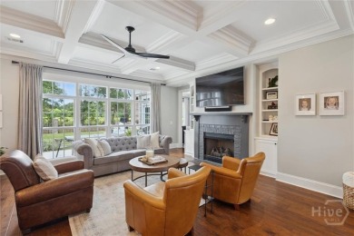 Experience luxury living in this stunning custom-built home on Savannah Quarters Country Club in Georgia - for sale on GolfHomes.com, golf home, golf lot