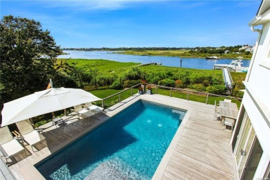 Step into a realm of pure Resort Style living and waterfront on Quogue Field Club in New York - for sale on GolfHomes.com, golf home, golf lot