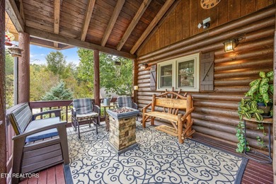 Discover a light-filled Jim Barna log home designed for quiet on Heatherhurst Golf Course in Tennessee - for sale on GolfHomes.com, golf home, golf lot