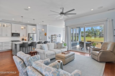 This golf front home on the 7th hole of Cate built in 2019 on Members Club At St. James Plantation in North Carolina - for sale on GolfHomes.com, golf home, golf lot