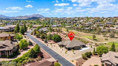One level home on .59 private acres bordering the 6th hole of on Prescott Lakes Golf and Country Club in Arizona - for sale on GolfHomes.com, golf home, golf lot