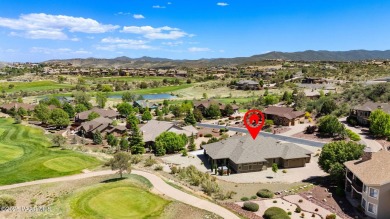One level home on .59 private acres bordering the 6th hole of on Prescott Lakes Golf and Country Club in Arizona - for sale on GolfHomes.com, golf home, golf lot