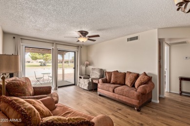 Enjoy the view on your extended patio over-looking the golf on Fountain of the Sun Country Club in Arizona - for sale on GolfHomes.com, golf home, golf lot
