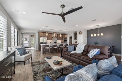 Set on a rare golf course lot, this stunning Evia floorplan on Vista Verde Golf Course in Arizona - for sale on GolfHomes.com, golf home, golf lot