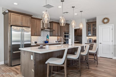 Set on a rare golf course lot, this stunning Evia floorplan on Vista Verde Golf Course in Arizona - for sale on GolfHomes.com, golf home, golf lot