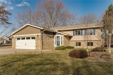 Spacious split-level home featuring 5 bedrooms and 2 bathrooms on Dodge Country Club in Minnesota - for sale on GolfHomes.com, golf home, golf lot