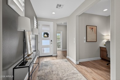 Set on a rare golf course lot, this stunning Evia floorplan on Vista Verde Golf Course in Arizona - for sale on GolfHomes.com, golf home, golf lot