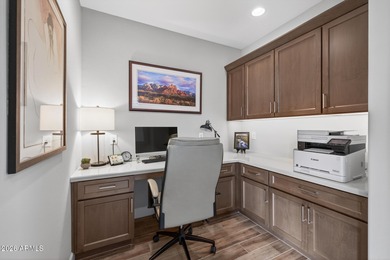 Set on a rare golf course lot, this stunning Evia floorplan on Vista Verde Golf Course in Arizona - for sale on GolfHomes.com, golf home, golf lot