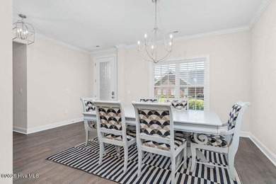 Step into easy one-level living in this 2023 carriage-style home on The Golf Club At Rocky Mount in North Carolina - for sale on GolfHomes.com, golf home, golf lot