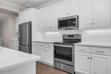 Step into easy one-level living in this 2023 carriage-style home on The Golf Club At Rocky Mount in North Carolina - for sale on GolfHomes.com, golf home, golf lot