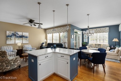 FABULOUS HOME IN CARILLON LAKES, A 55+ COMMUNITY.  THIS HOME HAS on Carillon Lakes 3 Hole Course in Illinois - for sale on GolfHomes.com, golf home, golf lot
