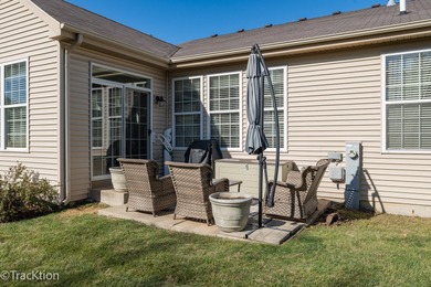FABULOUS HOME IN CARILLON LAKES, A 55+ COMMUNITY.  THIS HOME HAS on Carillon Lakes 3 Hole Course in Illinois - for sale on GolfHomes.com, golf home, golf lot