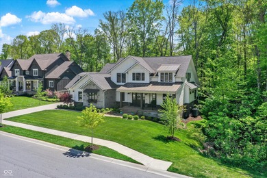 Experience Luxurious Living on the 11th Hole of Prestigious on Zionsville Golf Course in Indiana - for sale on GolfHomes.com, golf home, golf lot
