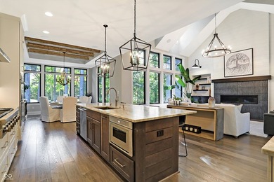 Experience Luxurious Living on the 11th Hole of Prestigious on Zionsville Golf Course in Indiana - for sale on GolfHomes.com, golf home, golf lot