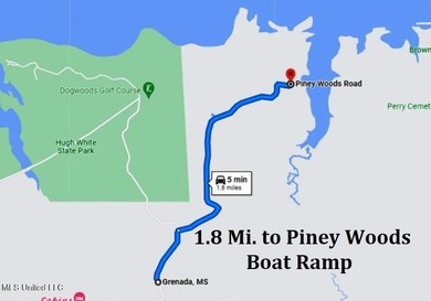 Grenada Lake Area 4.026 Ac. Located 1 mile from The Dogwoods on The Dogwoods Golf Course At Hugh White State Park in Mississippi - for sale on GolfHomes.com, golf home, golf lot