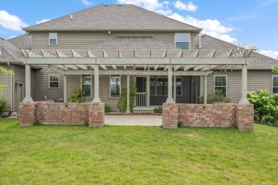 Discover luxury and elegance in this custom-built 2-story home on The Course at Aberdeen in Indiana - for sale on GolfHomes.com, golf home, golf lot