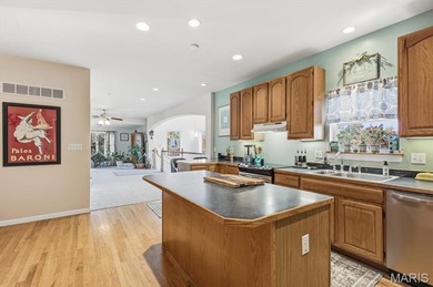 This stunning two-story home offers over 4,000 square feet of on Raintree Country Club in Missouri - for sale on GolfHomes.com, golf home, golf lot