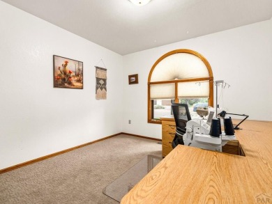 Discover your dream home in a serene cul-de-sac in Pueblo West on Desert Hawk At Pueblo West in Colorado - for sale on GolfHomes.com, golf home, golf lot