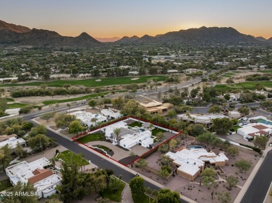 Situated on a scenic and sprawling 42,838 sqft lot in one of the on Camelback Golf Club in Arizona - for sale on GolfHomes.com, golf home, golf lot