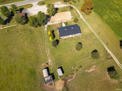 Picturesque former golf course with clubhouse and pole building on Hollow Acres Golf Center in Indiana - for sale on GolfHomes.com, golf home, golf lot