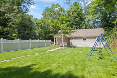 Set on a flat quarter-acre lot, this updated 3-bedroom ranch on Huntington Crescent Club in New York - for sale on GolfHomes.com, golf home, golf lot