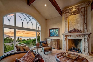 Perched on a gated one-acre parcel near The Lodge at Pebble on Poppy Hills Golf Course in California - for sale on GolfHomes.com, golf home, golf lot