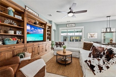Every day is a vacation in this custom CBS 4 bedroom, 4.5 bath on The Cape Club of Palm City in Florida - for sale on GolfHomes.com, golf home, golf lot