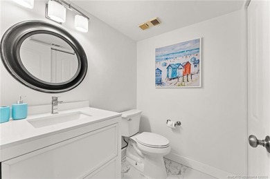 This is coastal living at it's best! This beautifully updated 1 on Ocean Club At the Hutchinson Island Beach Resort in Florida - for sale on GolfHomes.com, golf home, golf lot