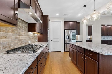 Better than new Belmont model with thoughtful upgrades and on Wildhorse Golf Club of Robson Ranch in Texas - for sale on GolfHomes.com, golf home, golf lot