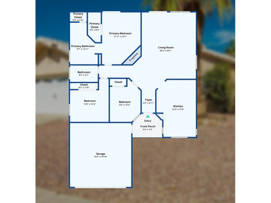 This charming 3 bedroom 2 bathroom home sits on a spacious on Desert Lakes Golf Course in Arizona - for sale on GolfHomes.com, golf home, golf lot