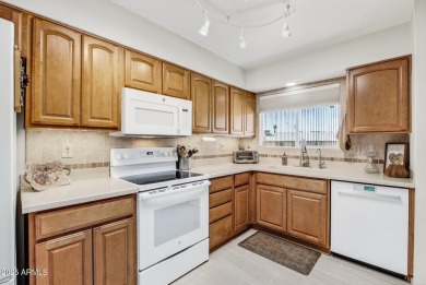 Welcome to this charming ''Sunlit Haven'' a 2BR/1 full bath/3/4 on PalmBrook Country Club in Arizona - for sale on GolfHomes.com, golf home, golf lot