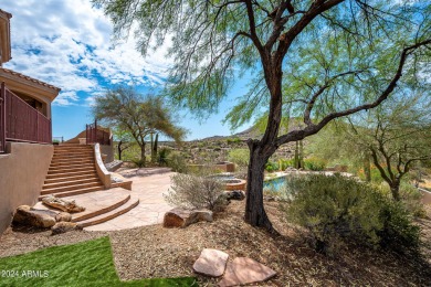 Like two homes in one! Sensational city light and mountain views on Desert Mountain Club - Apache Golf Course in Arizona - for sale on GolfHomes.com, golf home, golf lot