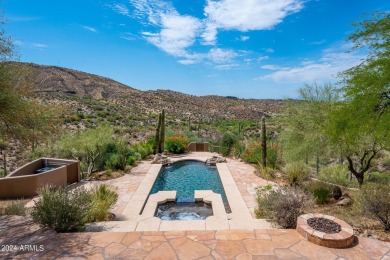 Like two homes in one! Sensational city light and mountain views on Desert Mountain Club - Apache Golf Course in Arizona - for sale on GolfHomes.com, golf home, golf lot