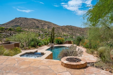 Like two homes in one! Sensational city light and mountain views on Desert Mountain Club - Apache Golf Course in Arizona - for sale on GolfHomes.com, golf home, golf lot