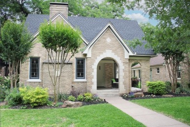 This stunning classic Tudor home from 1928 beautifully combines on Stevens Park Golf Course in Texas - for sale on GolfHomes.com, golf home, golf lot
